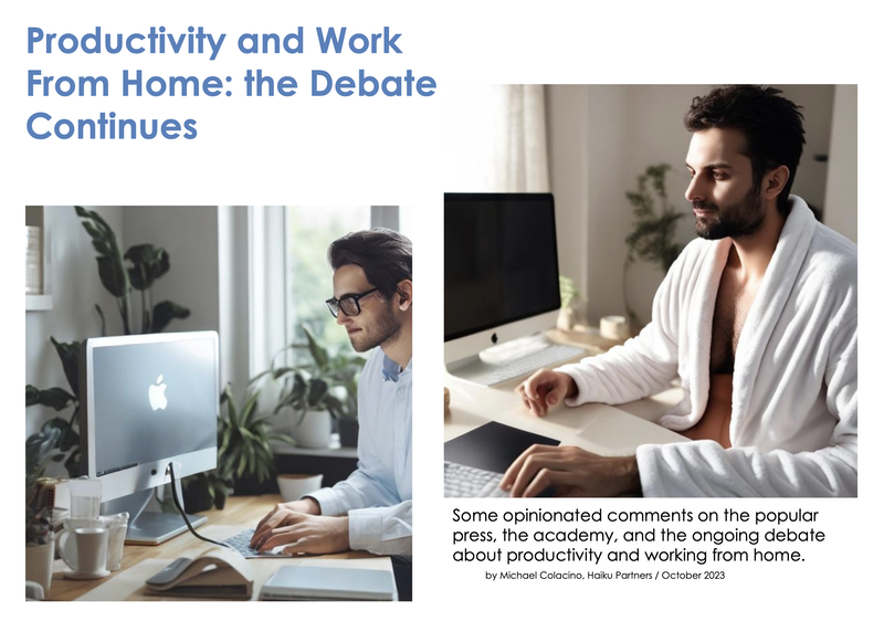 Productivity and Remote Work